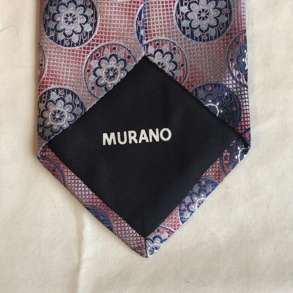 MURANO Medallion Print SILK TIE *Hand Tailored* - Picture 4 of 12